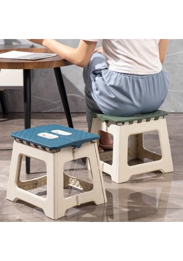 Fochsia Kırmızı Orta Katlanır Tabure: 4 Renk, Taşınabilir, Tutacaklı, Kaymaz İç-dış Kullanım Kırmızı