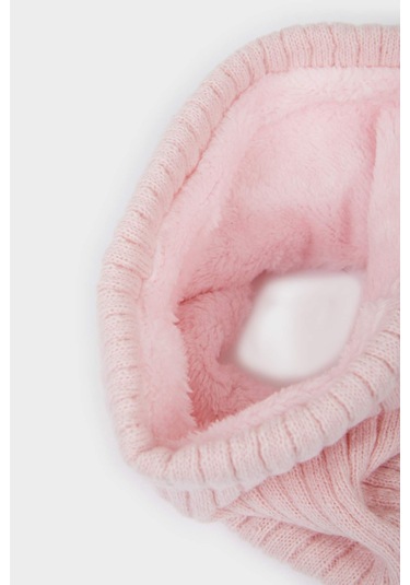 Defacto Kız Çocuk İçi Suni Yünlü Triko Boyunluk F4191a825wnpn22 Pembe