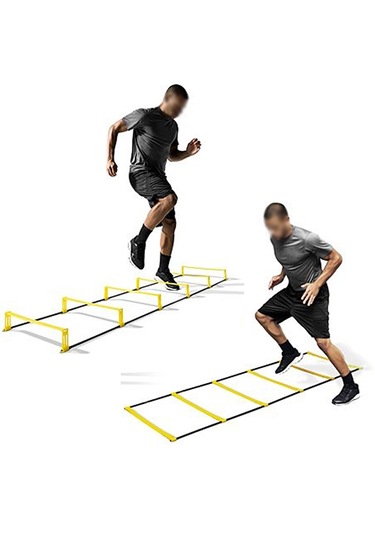 Antrenman Merdiveni 2'si 1 Arada Engel Ve Çeviklik Merdiveni 230 Sarı - Siyah
