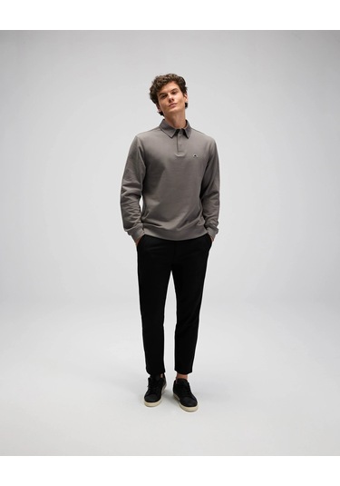 Ellesse Erkek Polo Sweatshirt Em607 Antrasit