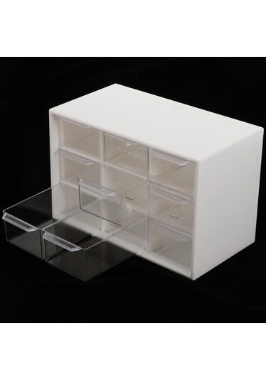 Trendooze Kutusu Katlı Izgara Eşyalar Düzenleyici Dolabı Depolama Depolama Çeşitli Çekmece Beyaz 9 3 - Pl