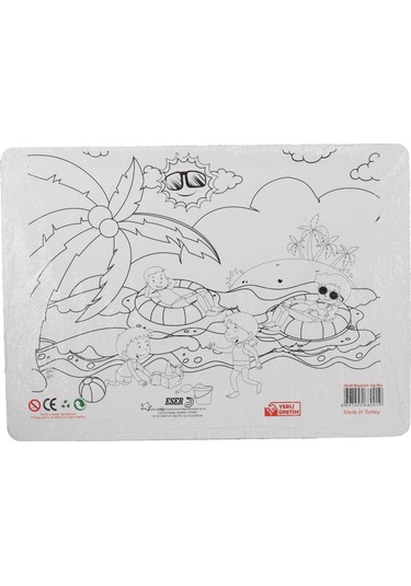 36 Parça Çocuk Puzzle + Boyama Nasrettin Denizde