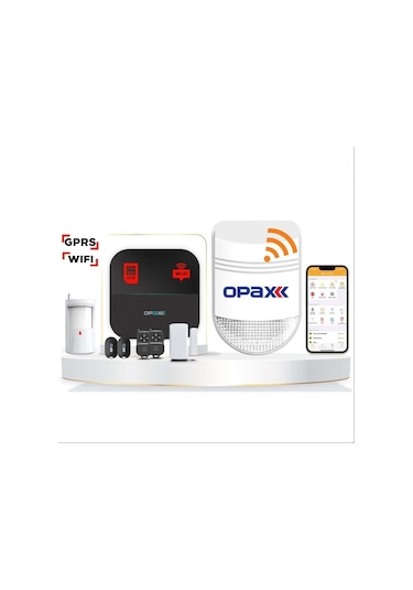 Opax-w20-w +bgr-o9 Sadece Wıfı & Bgr-09 Kablosuz Sirenli Alarm Si