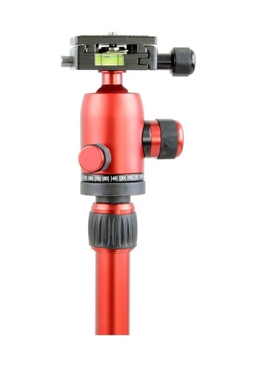 Jusino X-423S Tripod + Bs-08Q Tripod Kafası Kırmızı