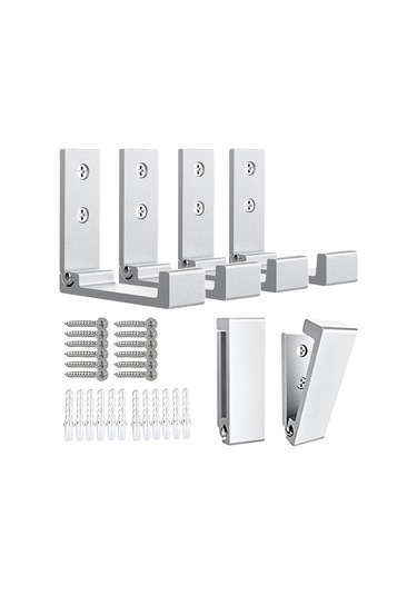 Katlanır Mont Askıları 6'lı Paket Alüminyum Alaşımlı Ağır Hizmet Tipi B Diğer