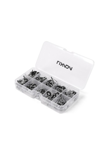 80 Adet Olta Kılavuz Ucu Tamir Kiti Seti Dıy Göz Yüzükler Kutusu İle Farklı Boyut Paslanmaz Çelik Çerçeveler