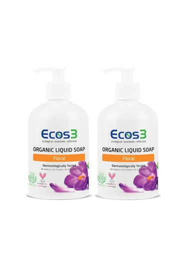Ecos3 Organik Floral Sıvı Sabun 500 ML x 2