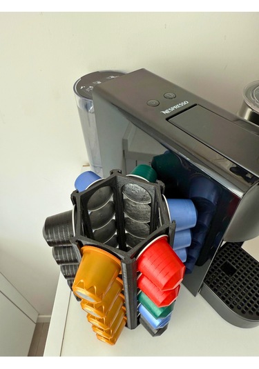 Nespresso Kapsül Tutucu - 30 Lu Dikey Kahve Standı Siyah