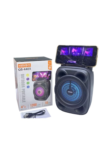Platoon Pl-4639 Bluetooth Sd Usb Girişli Rgb Işıklı Speaker 4 İnç