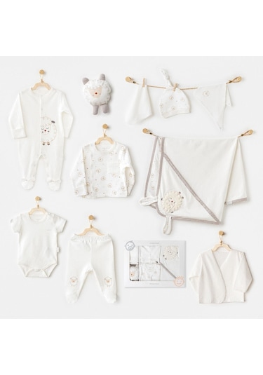 Nessiworld Ac25561 Newborn Set Tinny Ships 10'lu Hastane Çıkışı Ekru