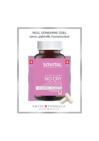 Sovital No Cry Regl Dönemine Özel 48 Kapsül