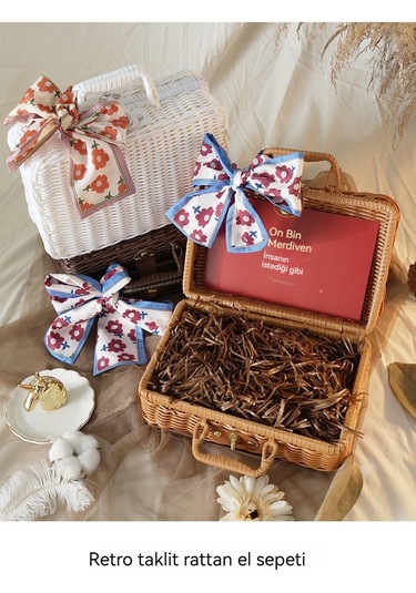 Luckystar1 Eternal Luck Hasır Saklama Sepeti Kahverengi