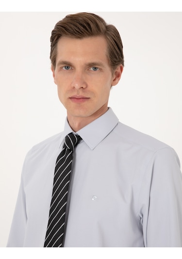 Pierre Cardin Erkek Açık Gri Gömlek Basic 50316742-vr001 Açık Gri