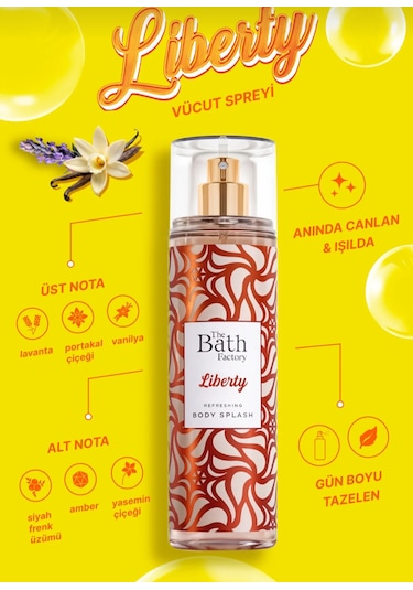 The Bath Factory Lıberty Vücut Parfüm Sprey 200 Ml