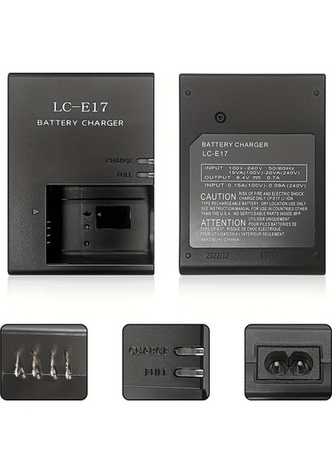 Xuweiwei Canon Lp E17 Pil Eos 750d 760d 800d 200d 77d M3 M5 M6 İçin Lc E17 Ab Fişi Edekoy 1 Set Şarj Cihazı