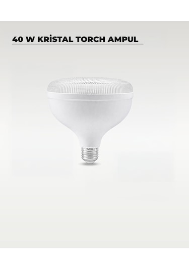 40w Kristal Torch Led Ampul Beyaz Işık