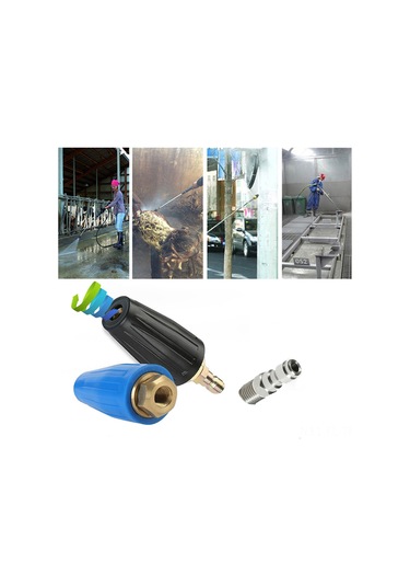Baskı Yıkayıcı İpuçları Turbo Memesi 4000psi Maks Dönme Baskı Yıkayıcı Memesi 1/4'' Hızlı Bağlantı İle Reklam Kabuğunu Pasından Kaldırmak İçin