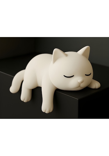 Sevimli Uyuyan Kedi Araba Dikiz Aynası Süsü - Araç İçi Aksesuar Süsü - Mutfak Süsü Torpido Süsü Kedi