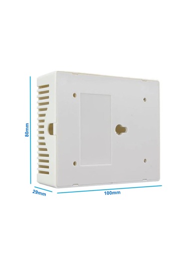 Plastik Elektronik Proje Kutusu 100 X 80 X 29mm Beyaz Renk Duvar Montaj Tip Elektronik Devre Protot
