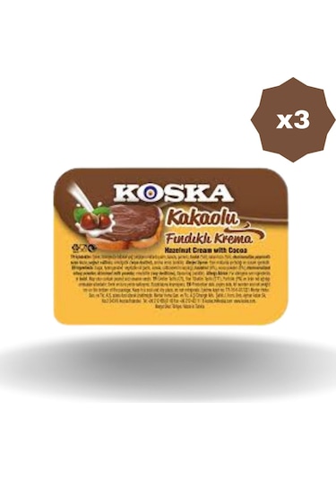 Kakaolu Fındık Kreması 15 Gr 100'lü - 3 Adet
