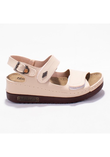 Dagoster Dza37-3014 Bej Günlük Ortopedik Kadın Sandalet Bej