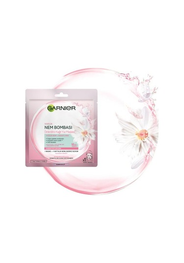 Garnier Nem Bombası Dinlendirici Kağıt Yüz Maskesi