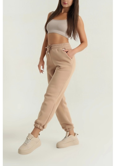 3 İplik Şardonlu Paça Lastikli Eşofman Bisküvi İs001 Bisküvi