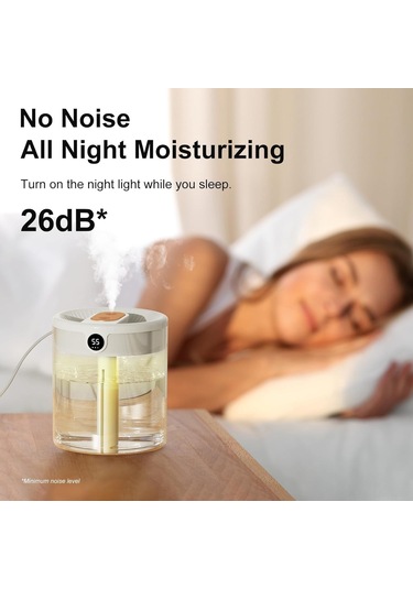 Monyee Ev Ve Ofis İçin 1.3l Soğuk Buharlı Nemlendirici, 20 Saat Kullanım Süresi, 26 Db Sessiz, 360 Çift Açık, Kolay Doldurma-temizleme, Bpa-free