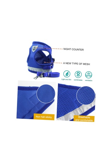 Geeroyoo Yumuşak Mesh Evcil Hayat Tasması - Ayarlanabilir, Reflektif, Köpek/kedi/tavşan İçin Gri, S Gri