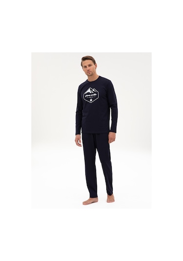 Pierre Cardin Erkek Lacivert Pijama Takım 50322632-200 Lacivert