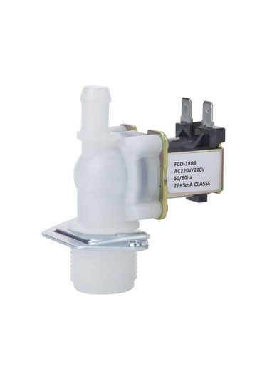 Vkemall 3/4 İn Su İçin Plastik Elektromanyetik Valf - 220v, 0.02-0.8 Mpa, Dayanıklı, Ev Kullanıma Uygun, Tek Yönlü