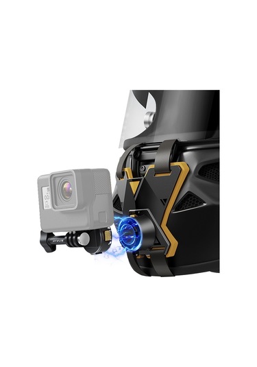 Puluz Manyetik Hızlı Açılan Motosiklet Kaskı Çene Kayışı Dağı Siyah