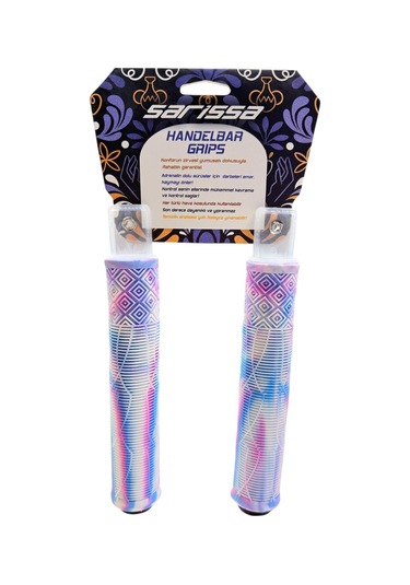 17 Cm Mtb Bmx Freeride Elcik Silikon Bisiklet Elcik Kaymaz Yapı Dirt Jump Bisiklet Elciği Beyaz Mor Mor - Pembe