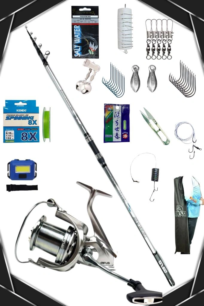 Oslo Surf Max 10000 Oslo Crome Surf 420cm 70-250gr Profesyonel Surf Olta Seti Standart