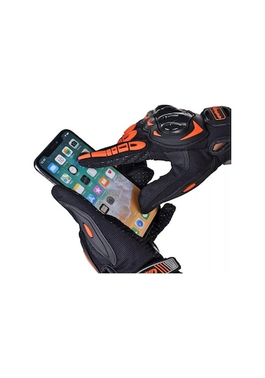 Probiker Riding Biker Motosiklet Eldiveni Korumalı Parmak Okuyucu Motor El