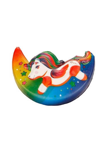 Squishy Ay Unicorn: Slow Rising Köpük Oyuncak Kawaii Stres Giderici Figür Unicorn