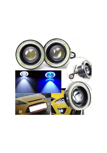 Dashanshop Mavi Renk 2 Adet Evrensel 3.5 Inç Angel Eye Far Işıkları