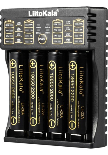 Geeksen Liitokala Lii-402 Akıllı Şarj Cihazı - Çoklu Pil Türleri İçin Hızlı Usb Şarj