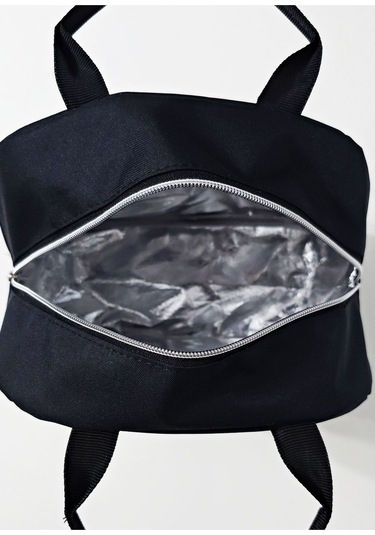 Anne Bebek Çocuk İçin Isı Yalıtımlı Termal Termoslu Yemek, Mama, Beslenme, Gıda Çantası Siyah Puantiye