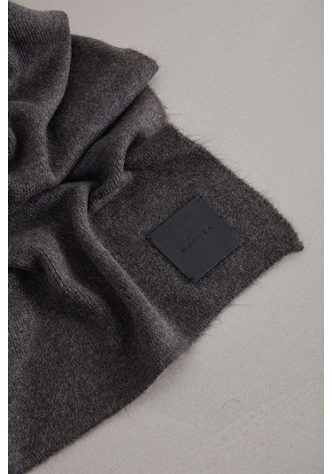 Manuka Cozy Yumuşak Dokulu Atkı Antrasit