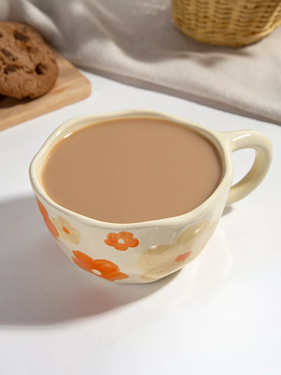 Teplo V Rukah Çay Ve Kahve İçin Seramik Kupa 213583724 Turuncu