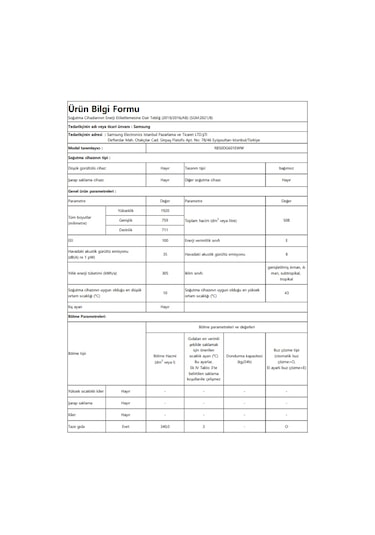 Samsung RB50DG601EWW Kombi No Frost Buzdolabı