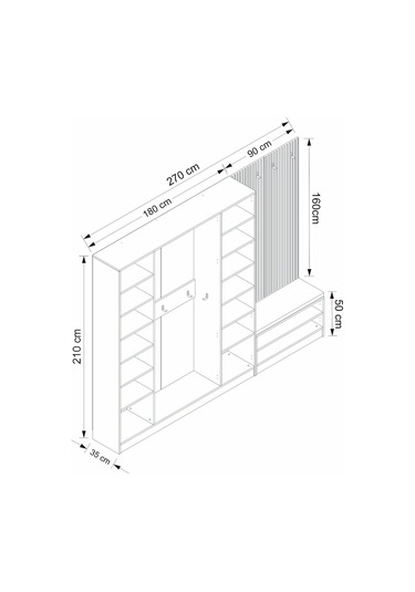 Minar Kale Dekor Panel 4 K 2b Raf Portmanto+ayk Mind Byz E.byz