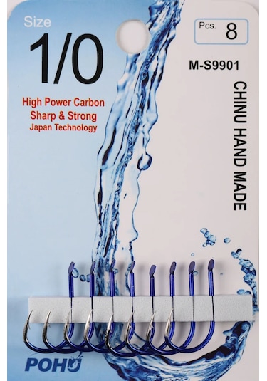 Pohu M-s9901 1/0 Numara 8'li Paket Olta Iğnesi