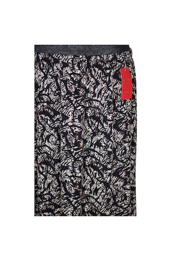 Hesna Kadın Ecem Battal Beden 8 Parça Lastikli Siyah Etek D48 Siyah