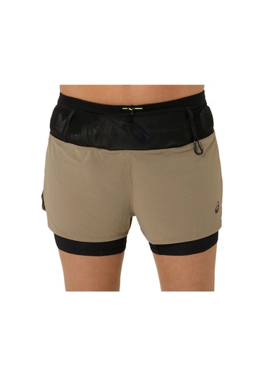 Asics Fujıtraıl 2-n-1 Short Kadın Kahverengi Şort 2012c719-200 Kahverengi
