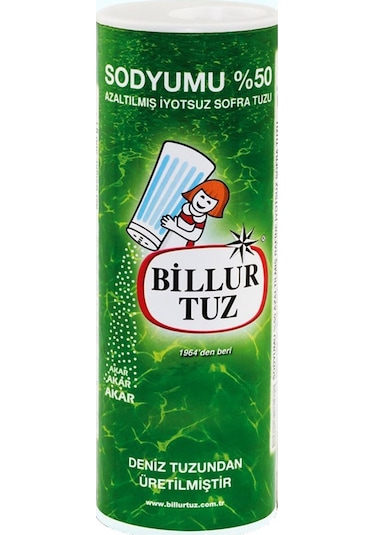Billur Tuz Sodyumu %50 Azaltılmış Tuz 4 x 500 G