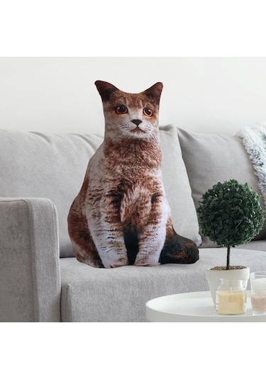 Suntek 3d Simülasyon Kedi Peluş Oyuncak Gerçekçi Sevimli