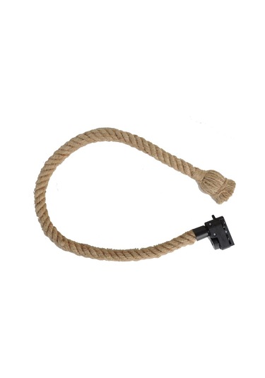 Ray Spot İçin Dekoratif Halat Aplik E27 Duy Armut Rustik Ampullü Natural