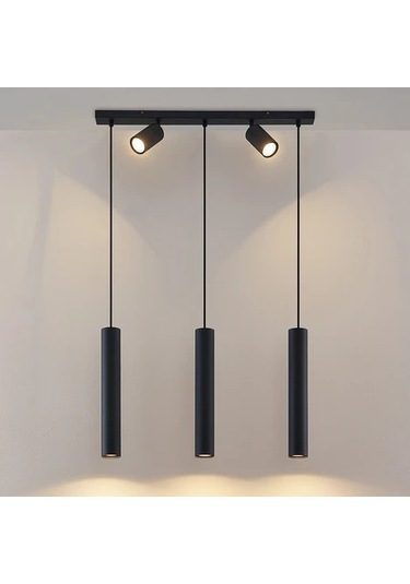 Archio Üçlü Spotlu Ledli Sıralı Sarkıt Avize Çok Renkli